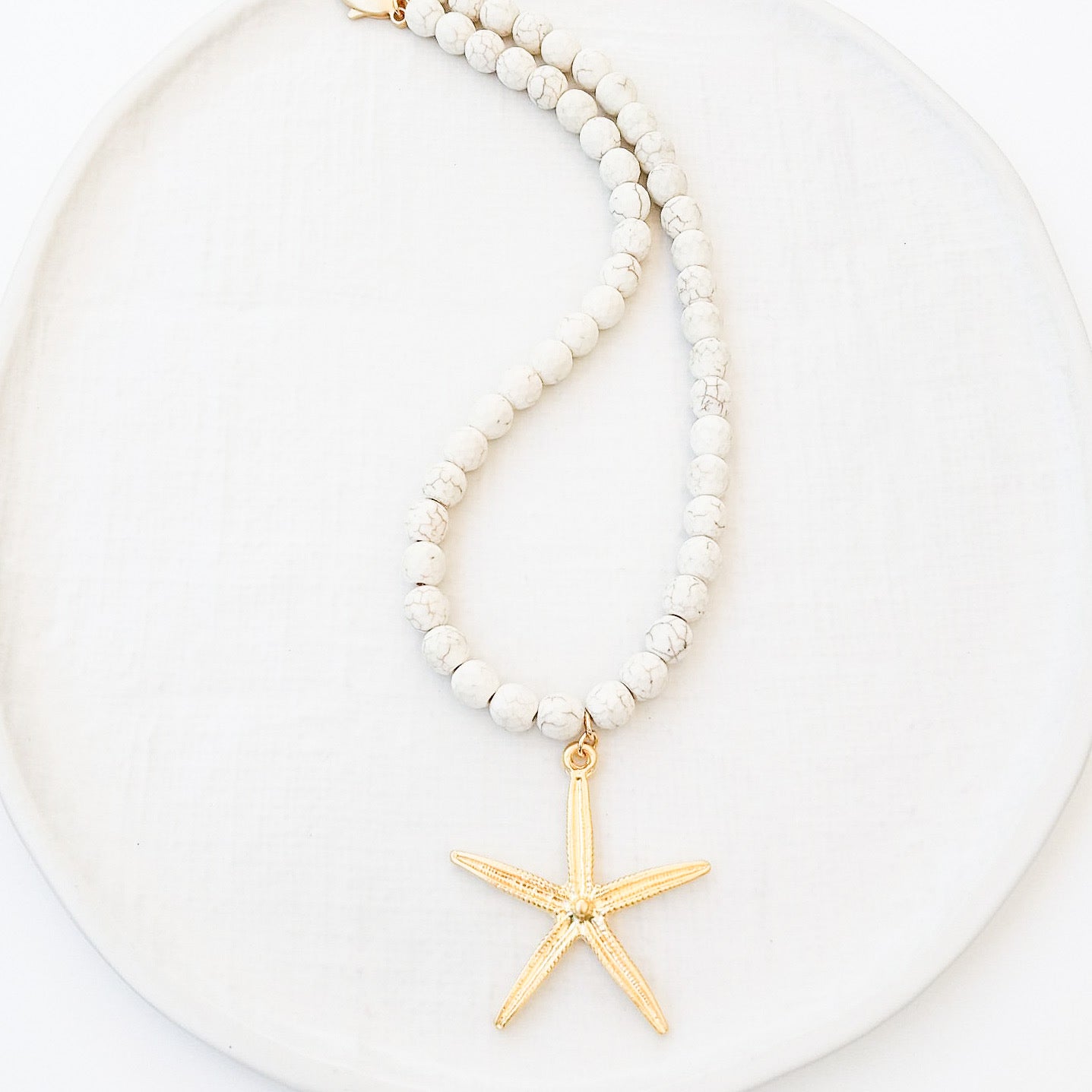 Starfish Gemstone Necklace