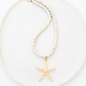 Starfish Gemstone Necklace