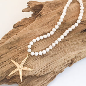 Starfish Gemstone Necklace