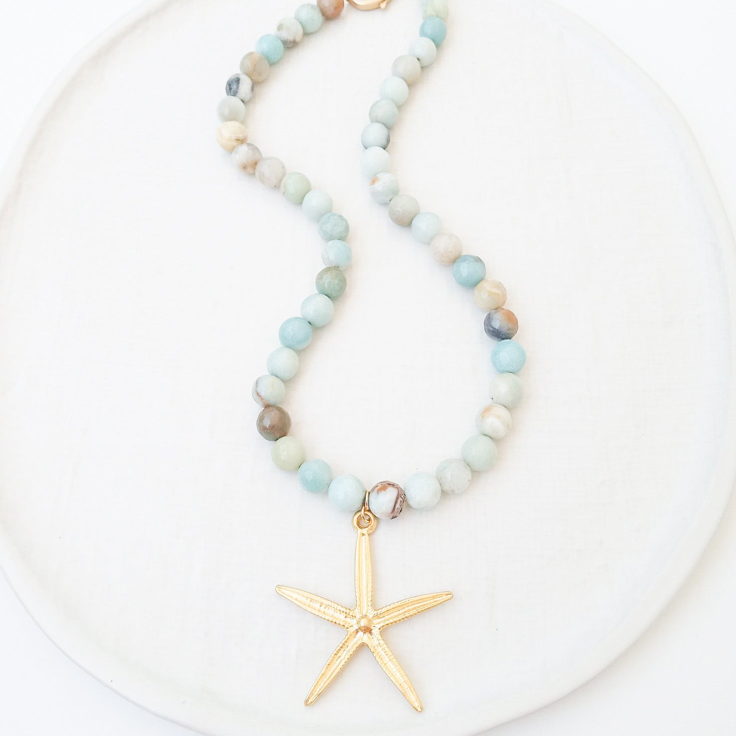 Starfish Gemstone Necklace