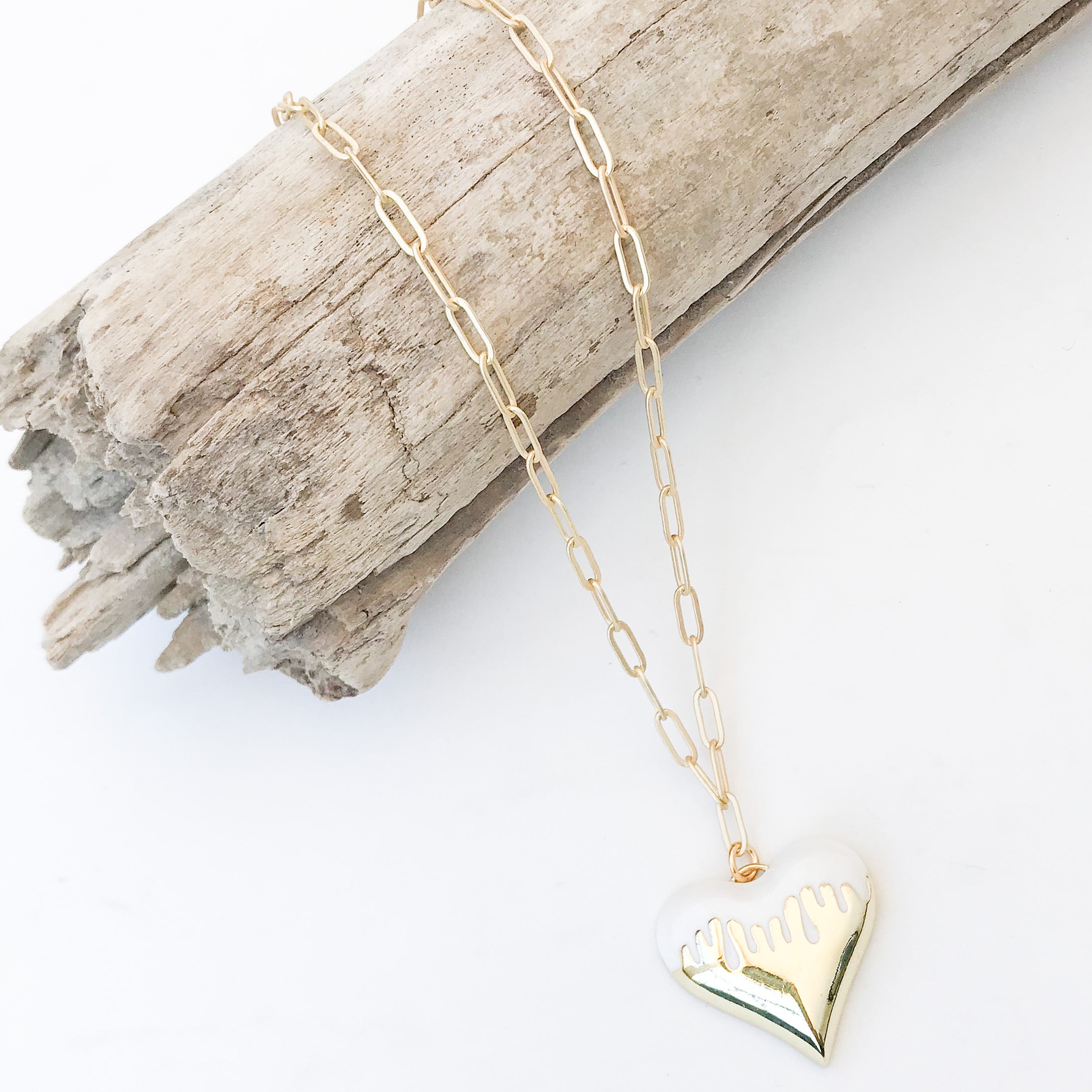 Dripping Heart Necklace