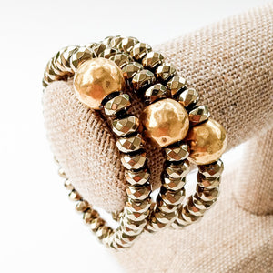 Rondelle Gemstone Ball Bracelet