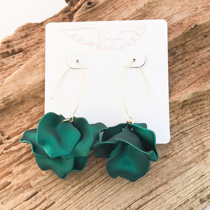 Hyacinth Tiered Marquis Earrings