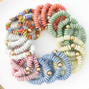 Clay Heishi Bracelets