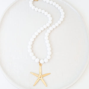 Starfish Gemstone Necklace