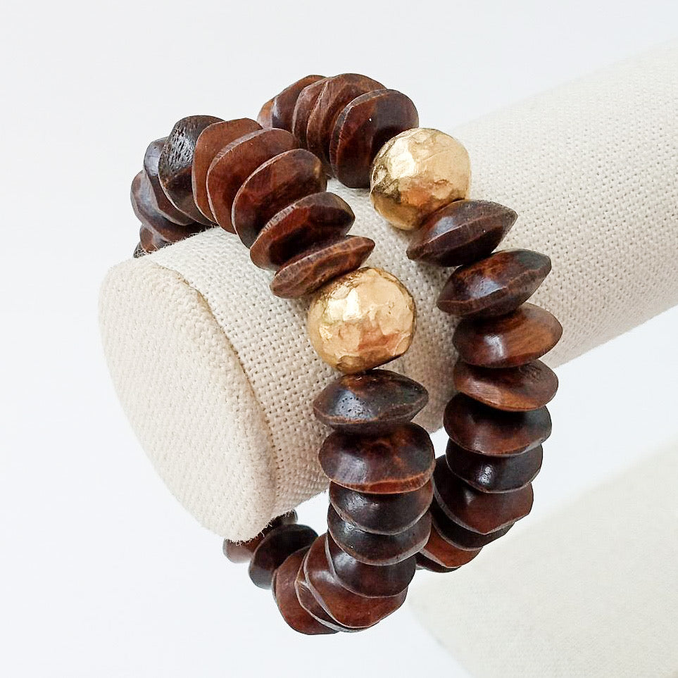 Heishi Bone Bracelets