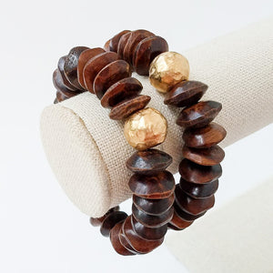 Heishi Bone Bracelets
