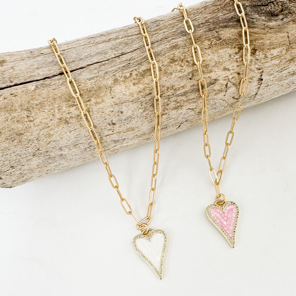 Mosaic Heart on 16” Paperclip