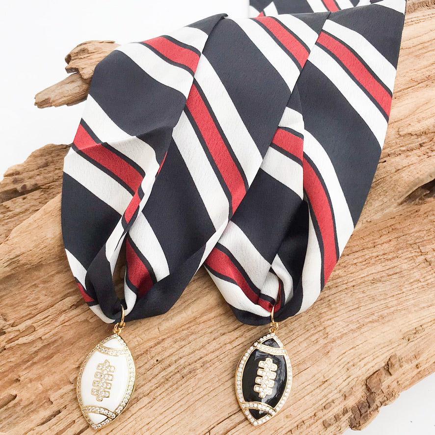 Football on Scarf Necklace