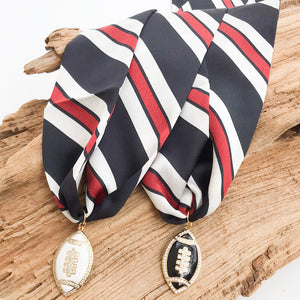 Football on Scarf Necklace