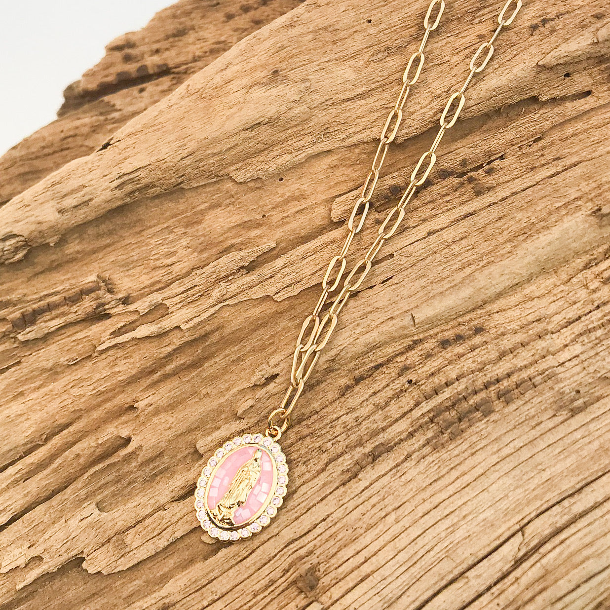 Tile Almond Mary on Paperclip