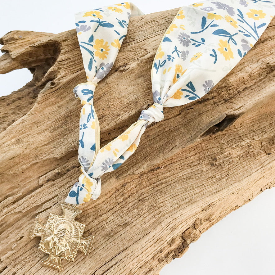 St Ben on Scarf Necklace