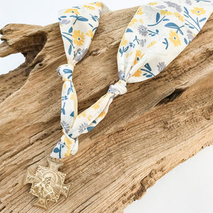 St Ben on Scarf Necklace