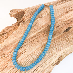 Rondelle Gemstone Layering Necklace 18”
