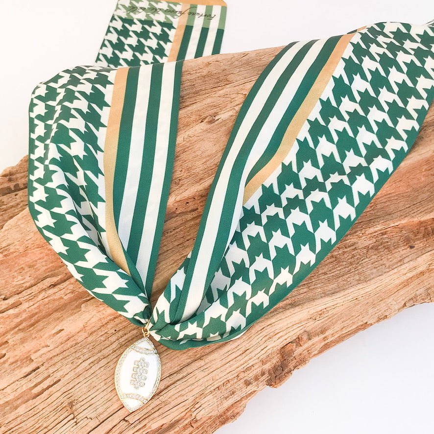 Football on Scarf Necklace