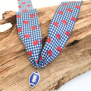 Football on Scarf Necklace
