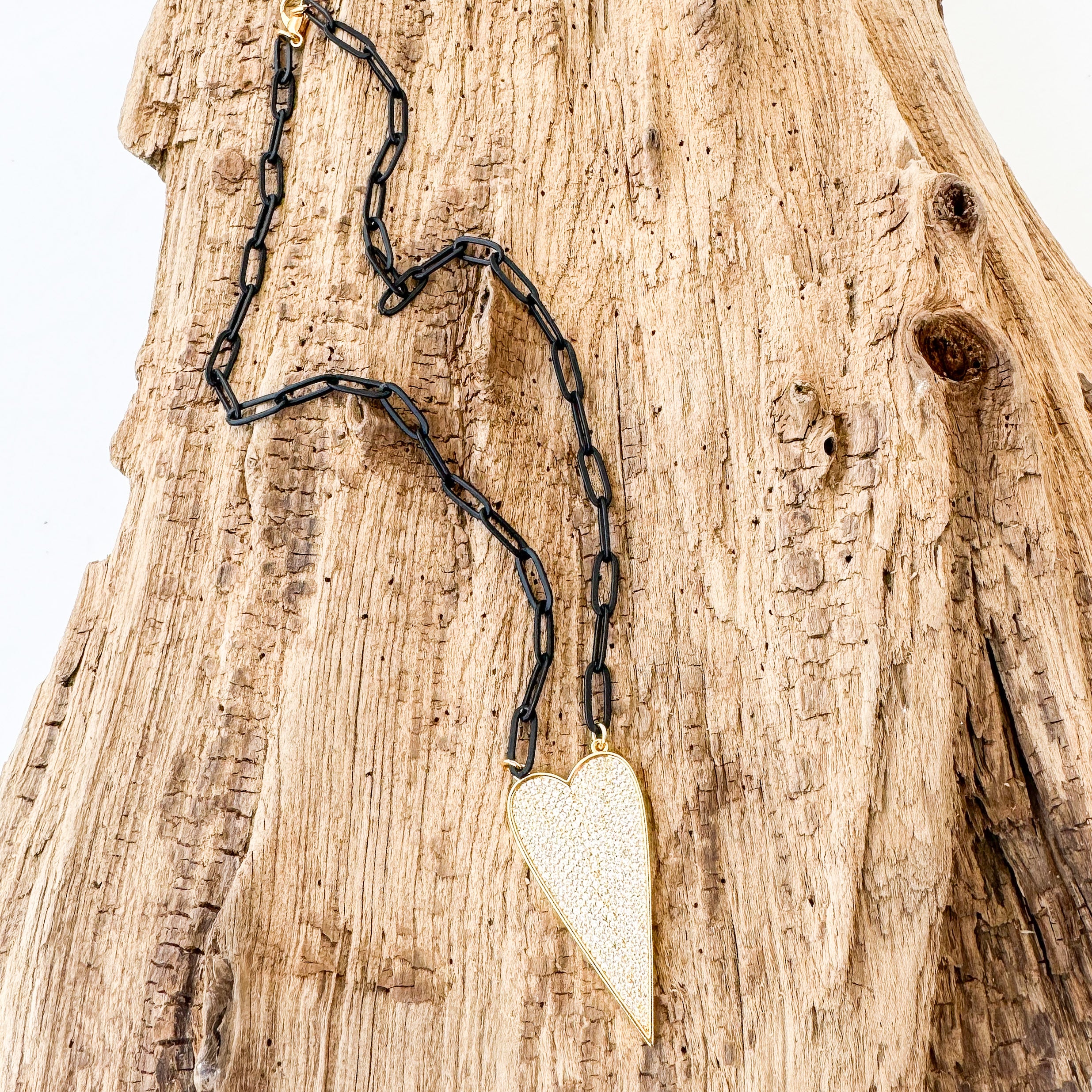 Dagger Heart on Large Paperclip