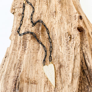 Dagger Heart on Large Paperclip