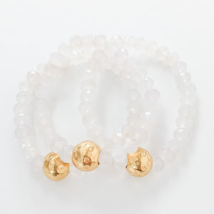 Rondelle Gemstone Ball Bracelet