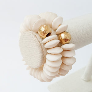 Heishi Bone Bracelets