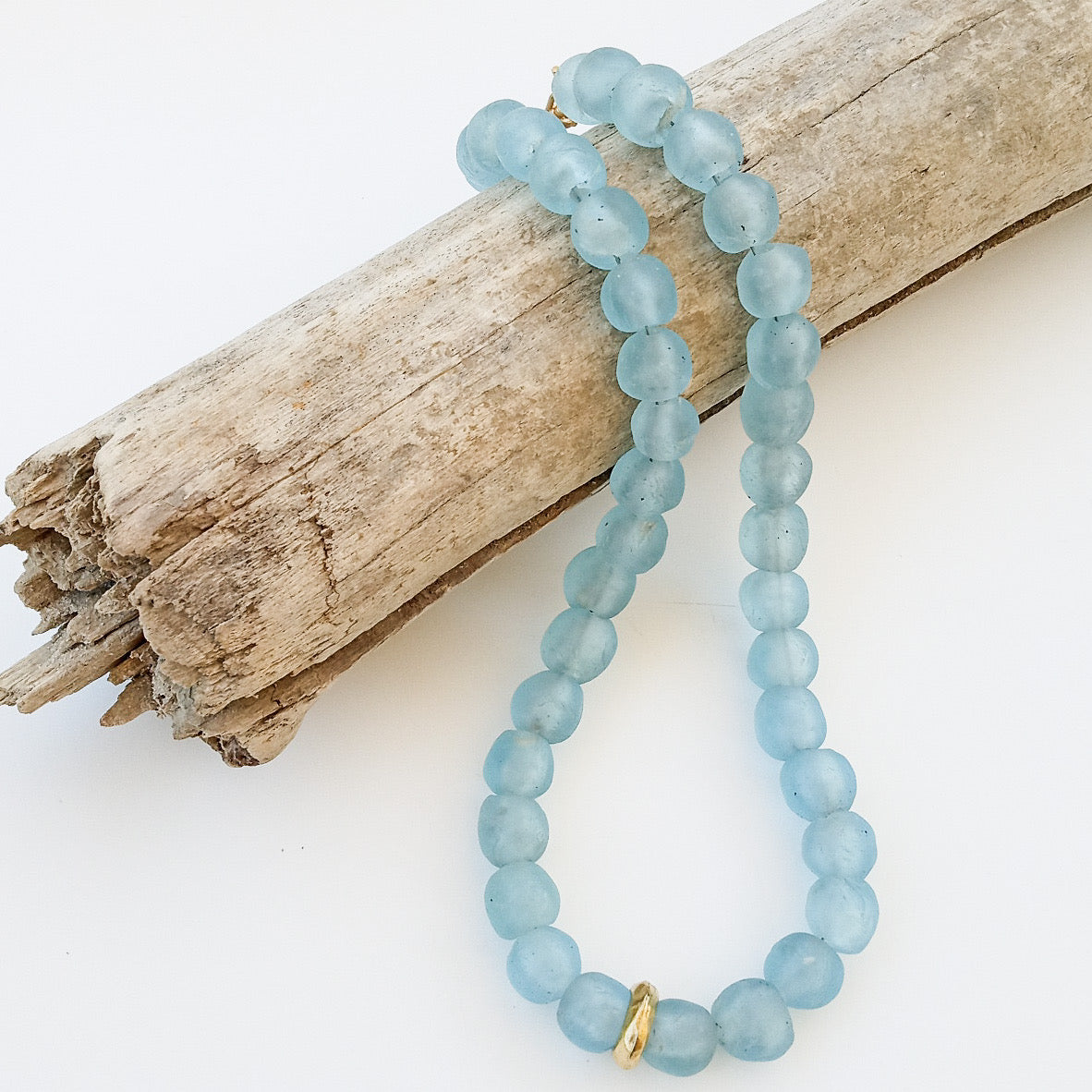 Glass Washer Necklace 18”