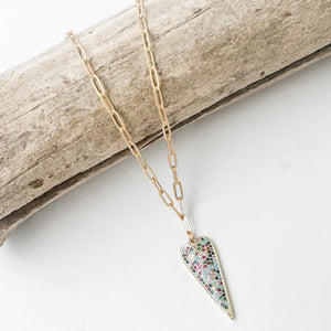 Large Dagger Heart on Paperclip
