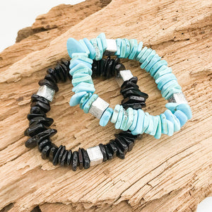 Chip Magnesite Colorblack Bracelet