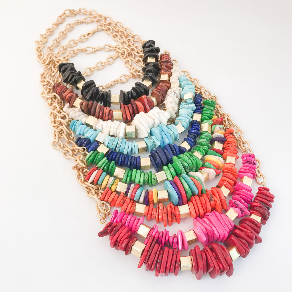 Chip Magnesite Necklace