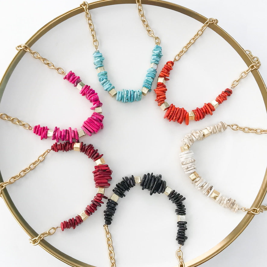 Chip Magnesite Necklace