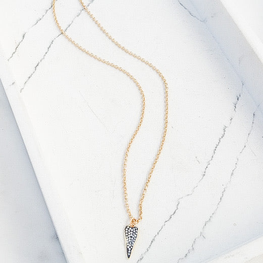 Small Chain w/ Dagger Heart 16”