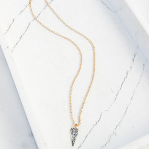 Small Chain w/ Dagger Heart 16”