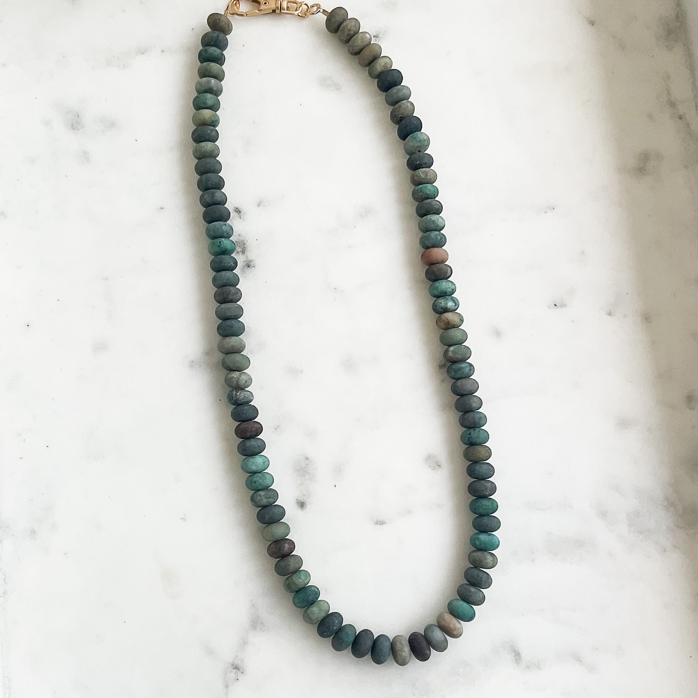 Gemstone Layering Necklace 18”