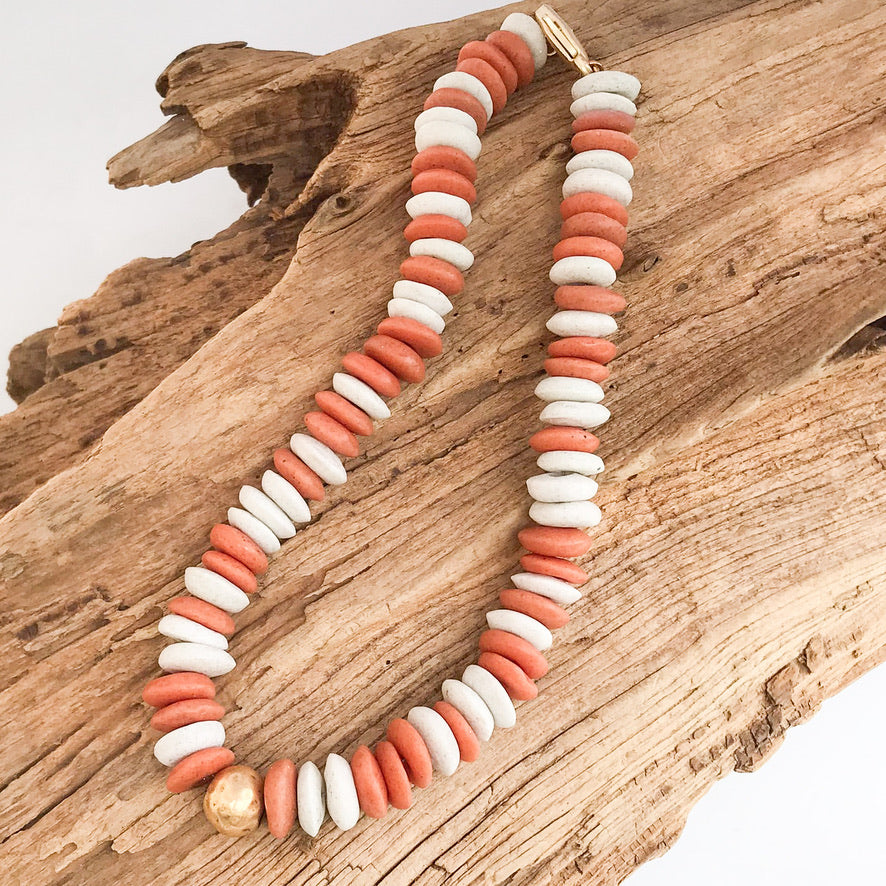 Heishi Clay Choker Necklace
