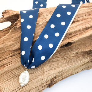 Football on Scarf Necklace