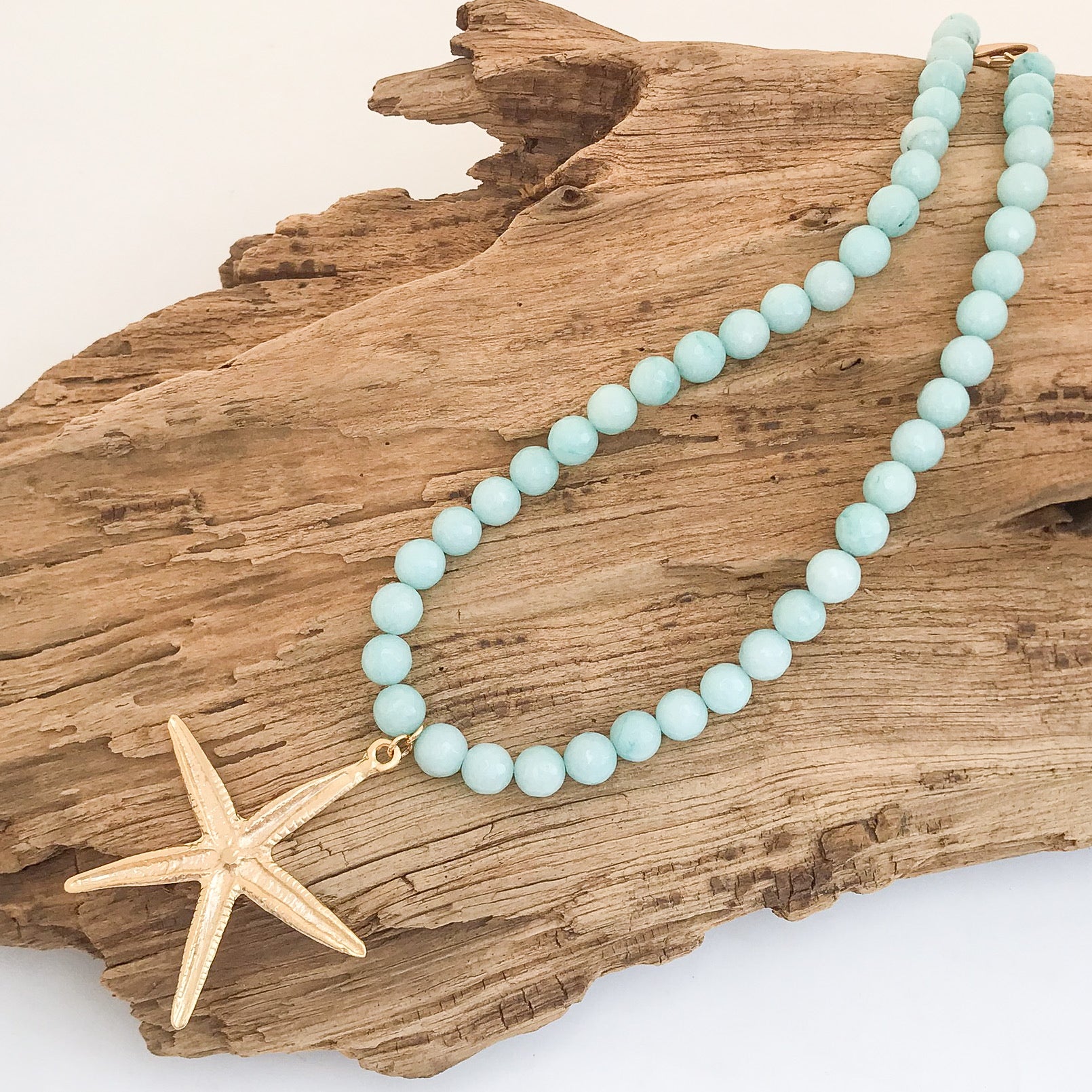 Starfish Gemstone Necklace