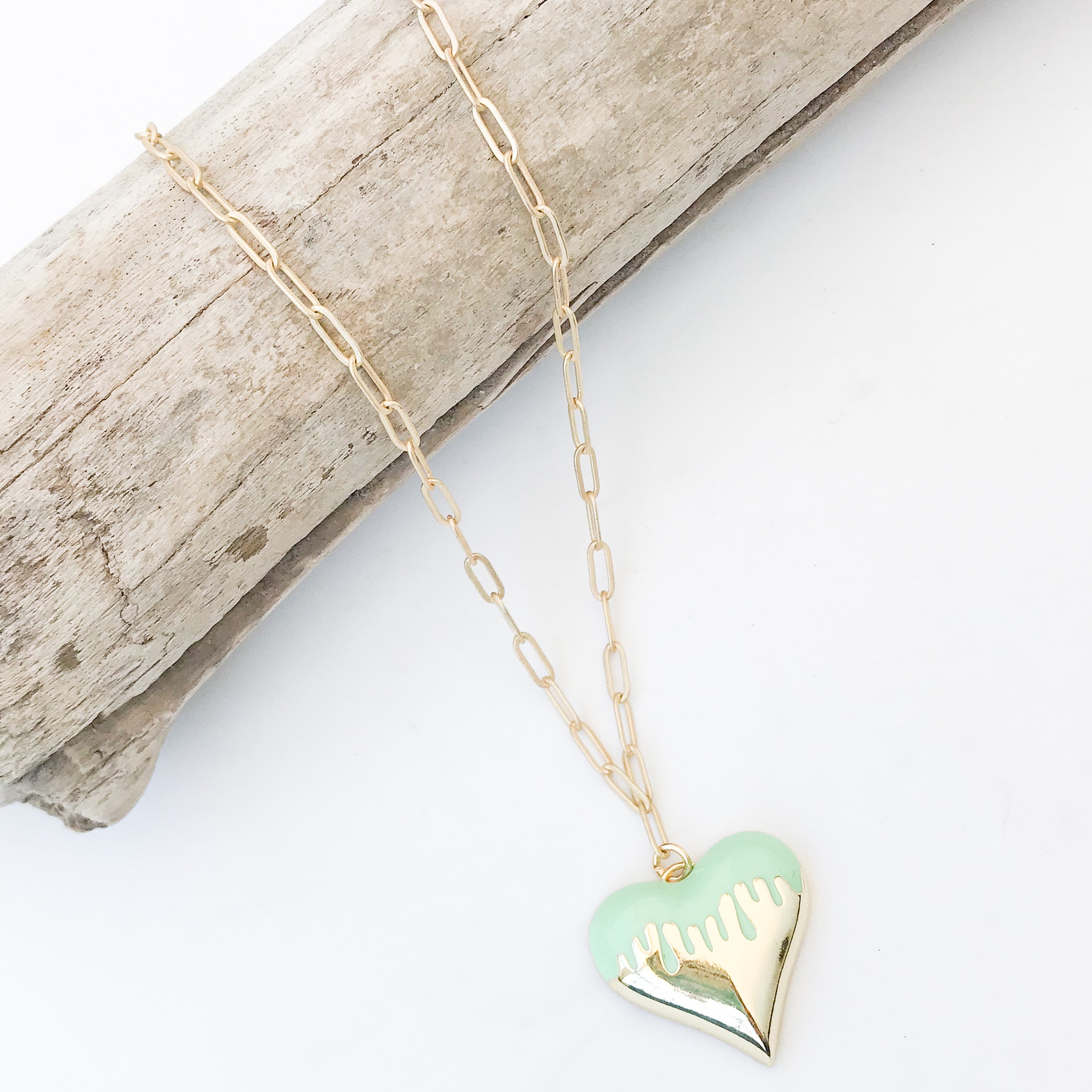 Dripping Heart Necklace