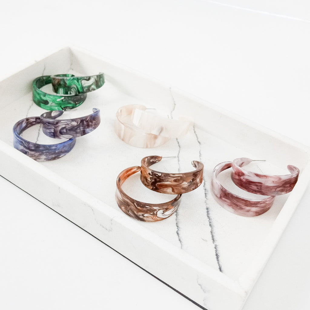 Medium Flat Acrylic Hoop