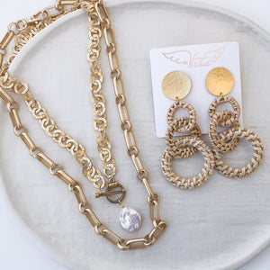 Linked Wicker Hoops Disc Post