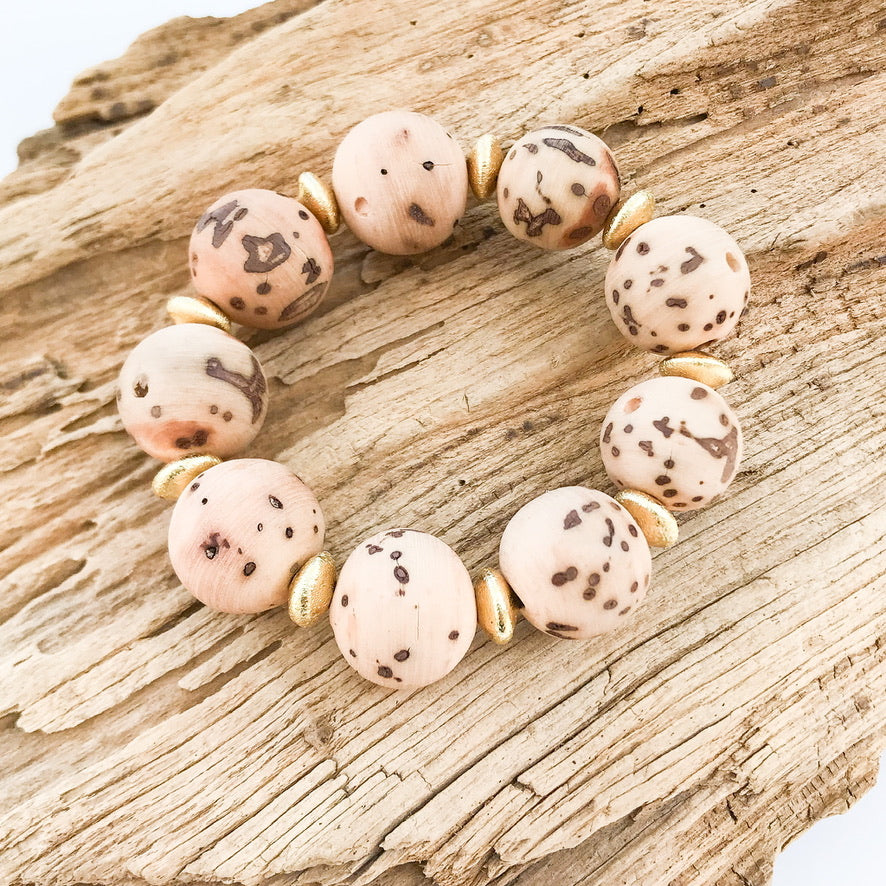 Cork Bead Bracelet