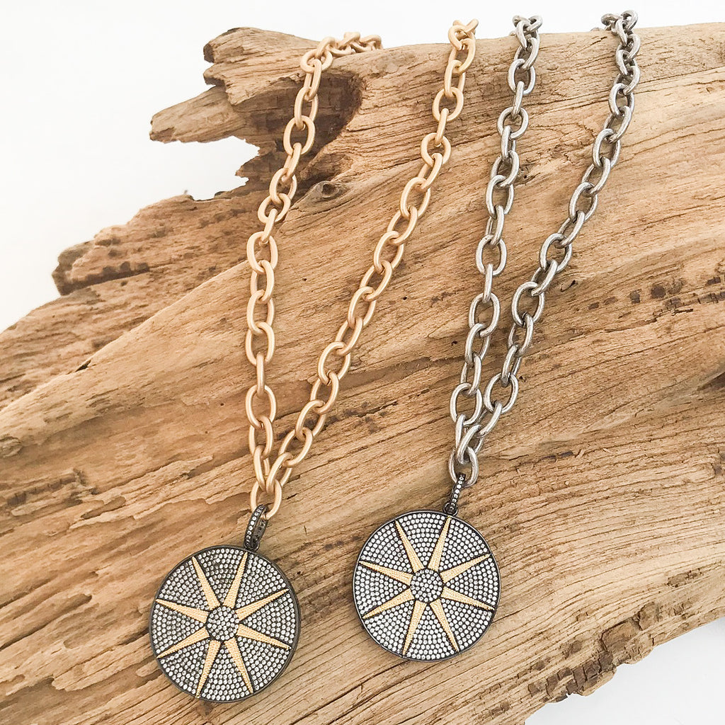 Compass on Cable Chain