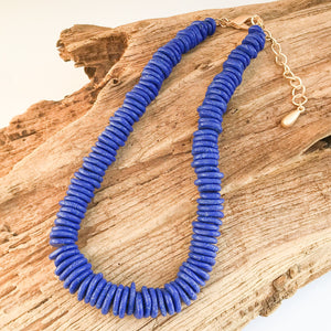 Gemstone Heishi Disc Necklace