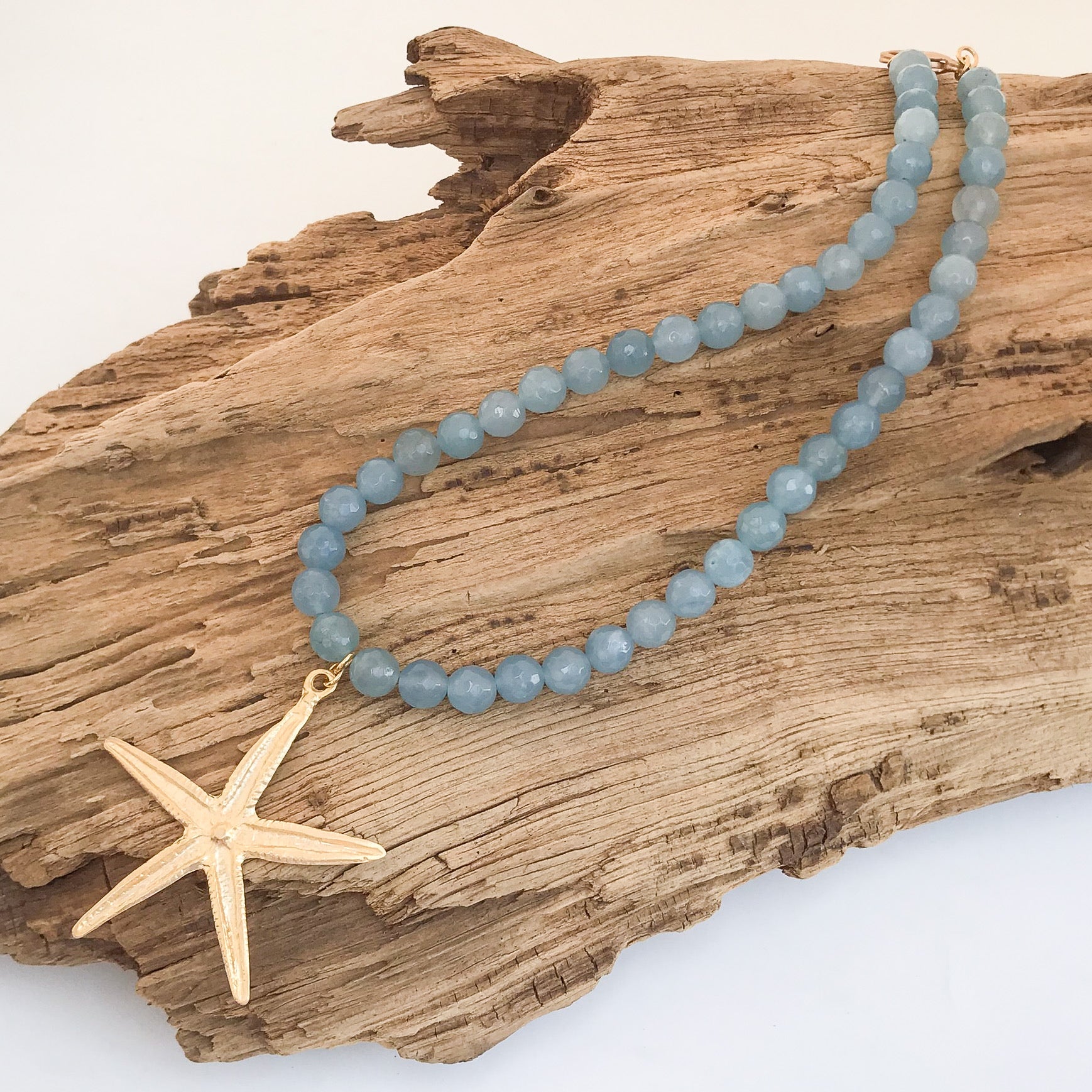 Starfish Gemstone Necklace