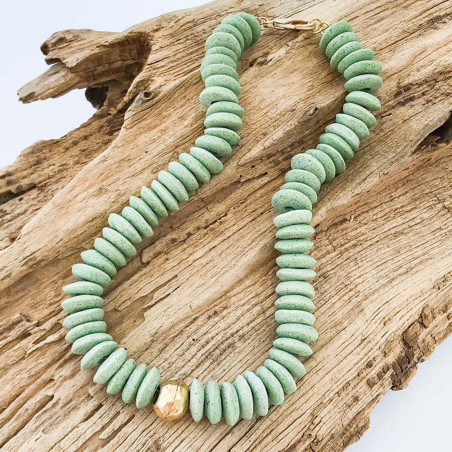 Heishi Clay Choker Necklace