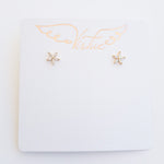 Mini Rhinestone Flower Stud