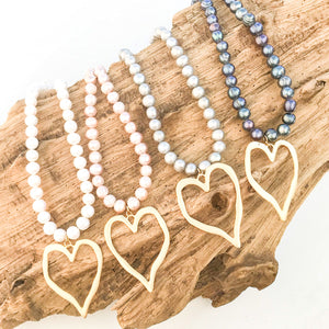 Jumbo Heart on Potato Pearls