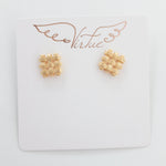 Basketweave Studs