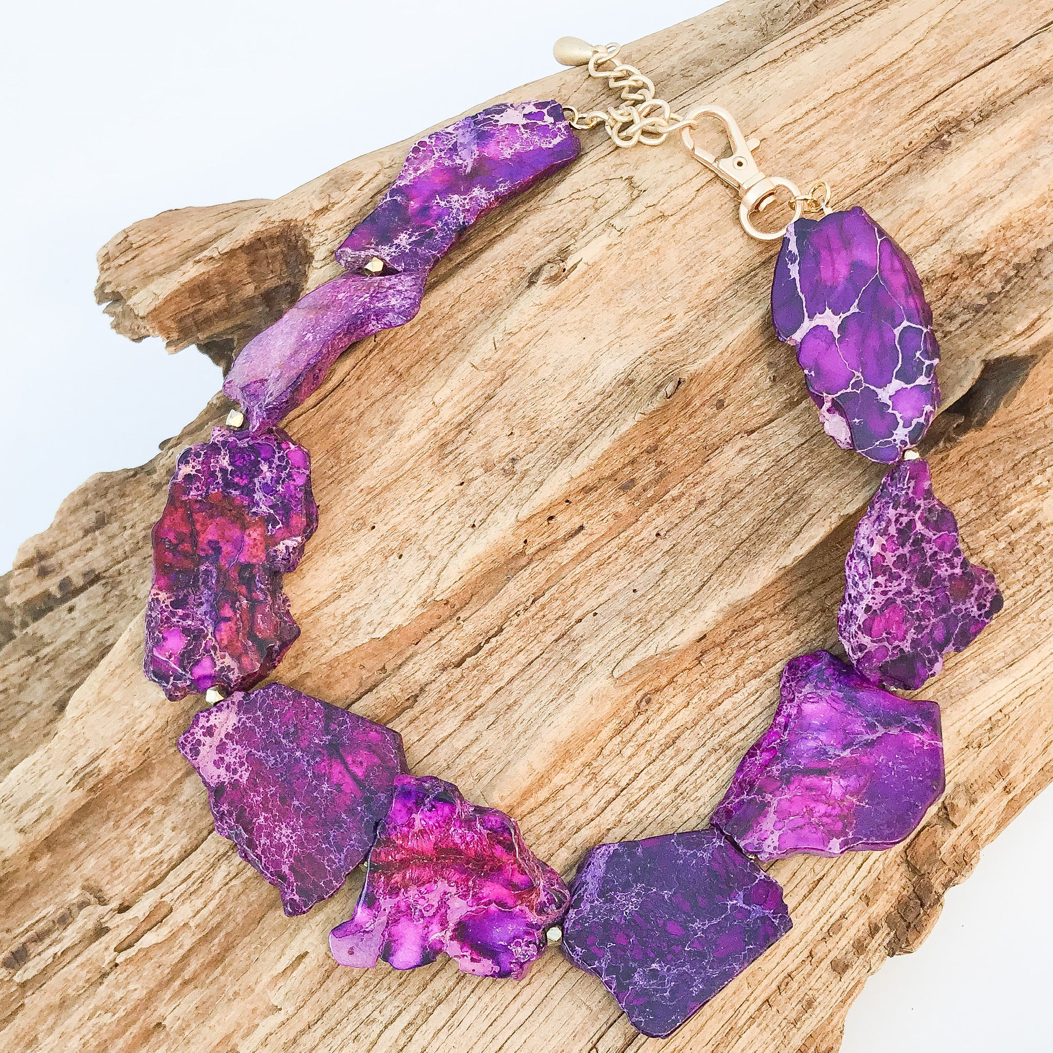 Gemstone Slab Necklace