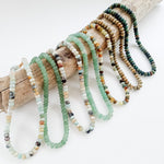 Rondelle Gemstone Layering Necklace 18”