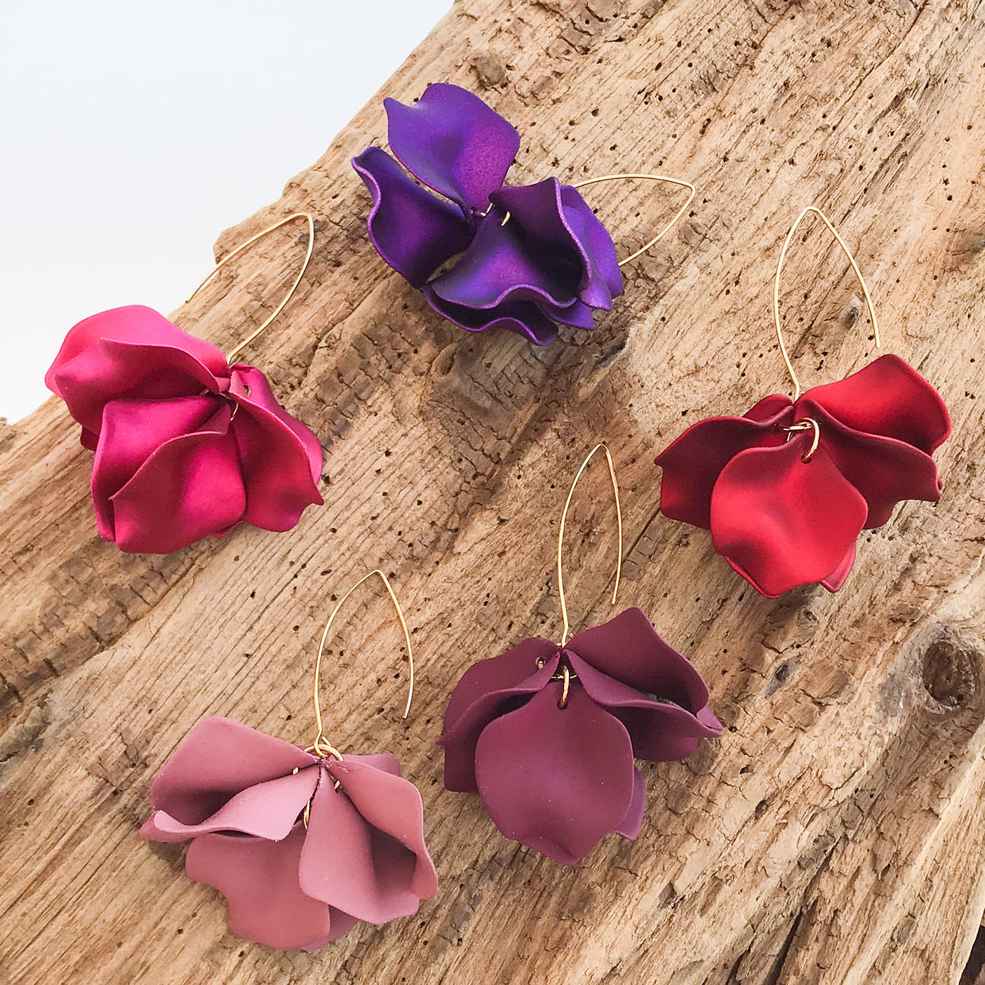 Hyacinth Tiered Marquis Earrings