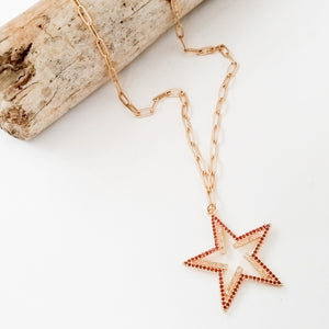 Fuschia Spiral Star